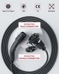 Type 2 EV Charging Extension Cable 5M/7M Optional