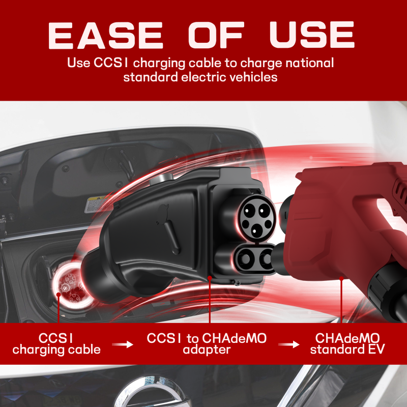 CCS1 to CHAdeMO DC Fast EV Charging Adapter 1000V 250A
