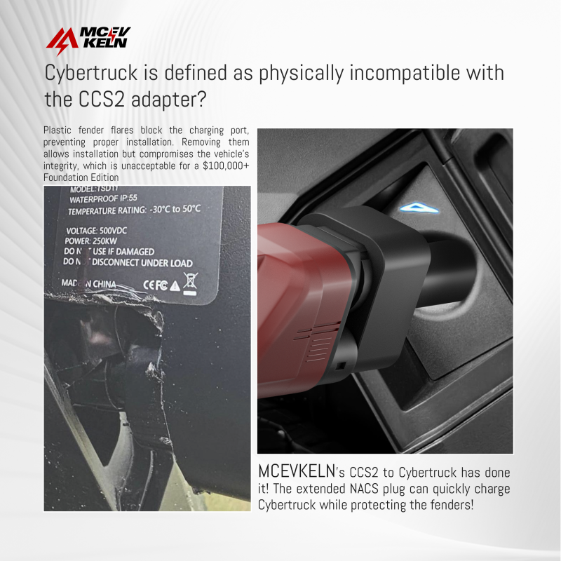 Pre-Sale CCS2 to NACS Adapter for Cybertruck (500A/1000V)