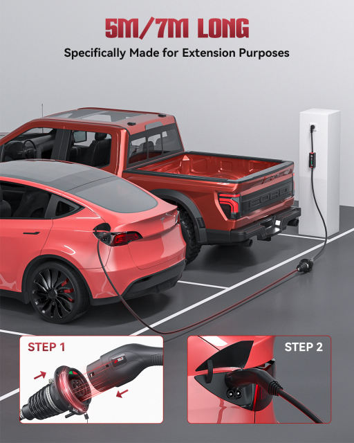 Type 2 EV Charging Extension Cable 5M/7M Optional