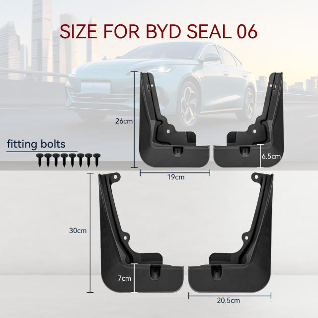 Mud Flaps Splash Guards for BYD SEAL  06 2024-2025 Mudguard Fender