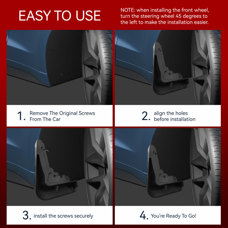 Mud Flaps Splash Guards for BYD SEAL  06 2024-2025 Mudguard Fender