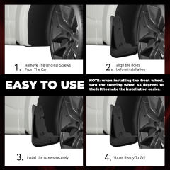 4PCS  Mud Flaps Splash Guards for for ZEEKR X 2023  Mudguard Fender