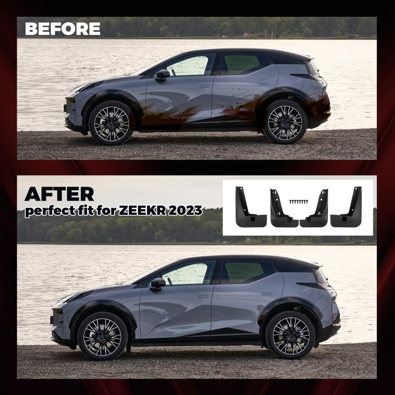 4PCS  Mud Flaps Splash Guards for for ZEEKR X 2023  Mudguard Fender