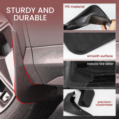 4PCS  Mud Flaps Splash Guards for MG ZS ZST EV ZS11 2020-2024 Mudguard Fender