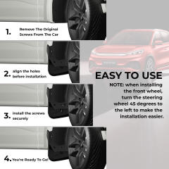 4PCS  Mud Flaps Splash Guards for for Atto3 YUAN PLUS 2022+ Mudguard Fender