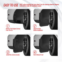 4PCS  Mud Flaps Splash Guards for for Ford Ranger T9 2023 Next Gen Mudguard Fender