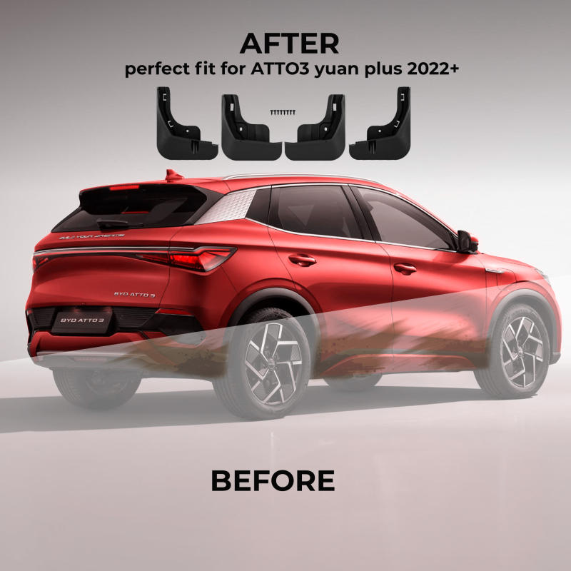 4PCS  Mud Flaps Splash Guards for for Atto3 YUAN PLUS 2022+ Mudguard Fender