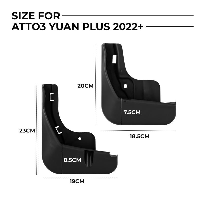 4PCS  Mud Flaps Splash Guards for for Atto3 YUAN PLUS 2022+ Mudguard Fender