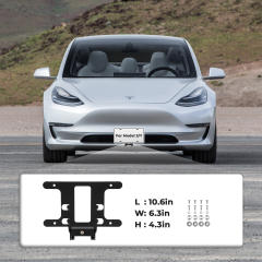 2024 Anti-Theft  Airflow Front License Plate Holder  Tesla Model 3  2024