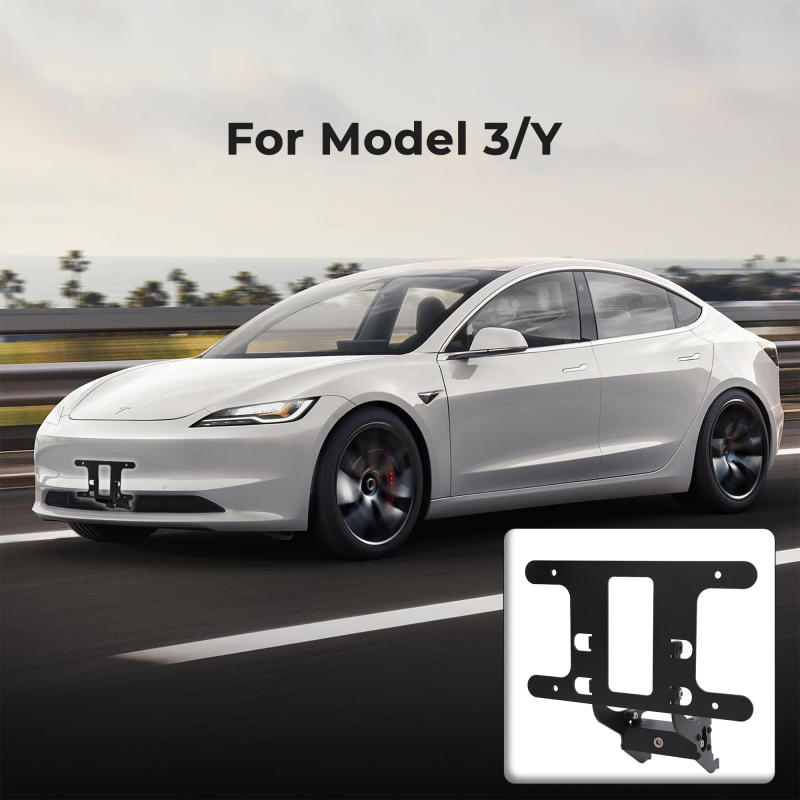 2024 Anti-Theft  Airflow Front License Plate Holder  Tesla Model 3  2024