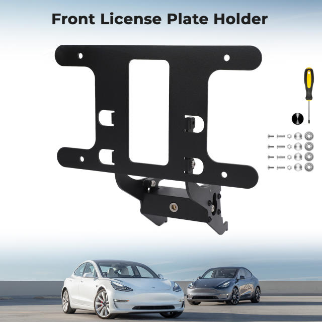 2024 Anti-Theft  Airflow Front License Plate Holder  Tesla Model 3  2024