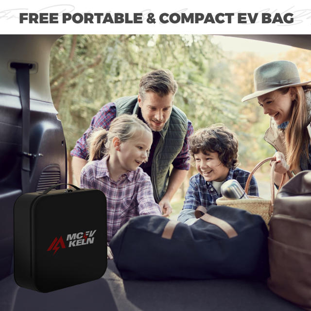 Portable J1772 EV Charger 16A with NEMA14-50 Plug, IP65 Rated, 21ft Cable With Carry Bag