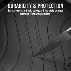 2024 BYD Shark 6 Car Floor Mats   4PC Full Set TPE All-Weather Mats, Front & Rear Seat + Boot Liner, Anti-Slip Waterproof Protection