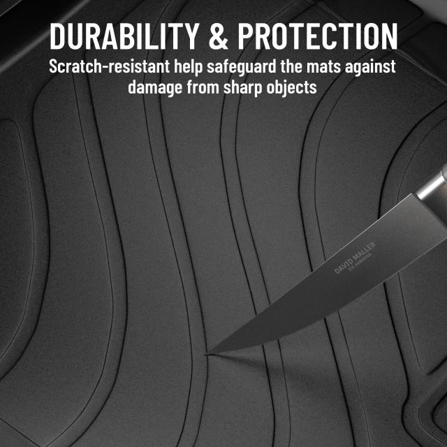 2024 BYD Shark 6 Car Floor Mats   4PC Full Set TPE All-Weather Mats, Front & Rear Seat + Boot Liner, Anti-Slip Waterproof Protection