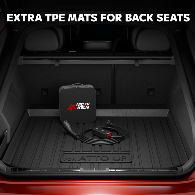2026 BYD ATTO 2 Car Floor Mats 4PC Full Set TPE All-Weather Mats, Front & Rear Seat + Boot Liner, Anti-Slip Waterproof Protection