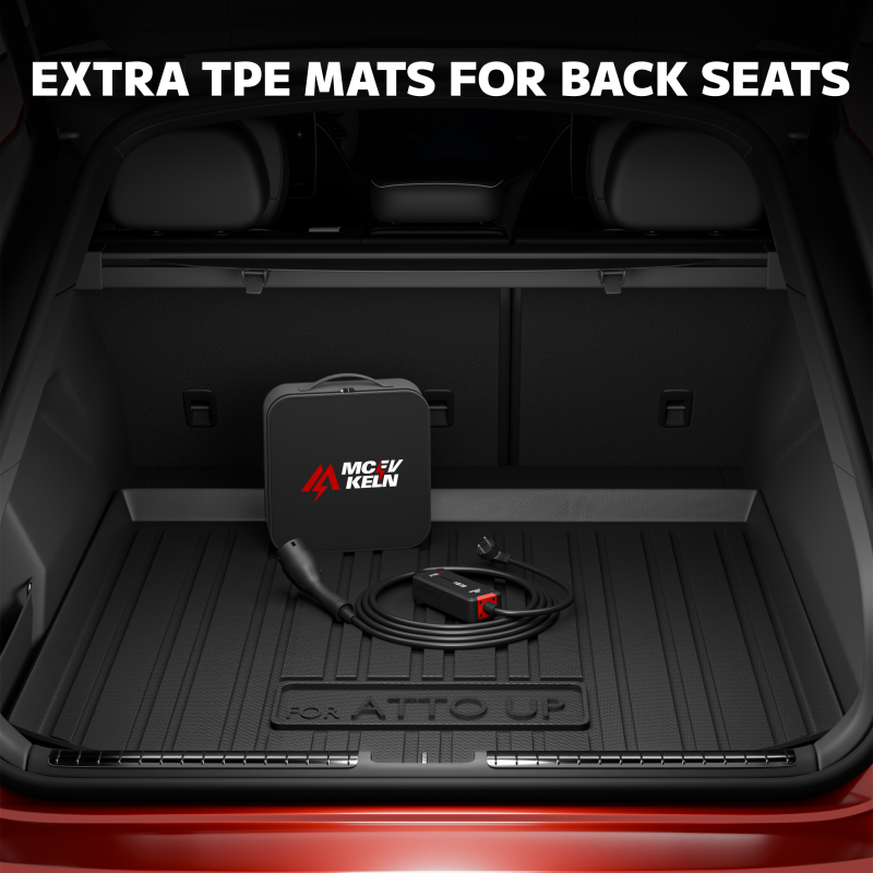 2026 BYD ATTO 2 Car Floor Mats 4PC Full Set TPE All-Weather Mats, Front & Rear Seat + Boot Liner, Anti-Slip Waterproof Protection