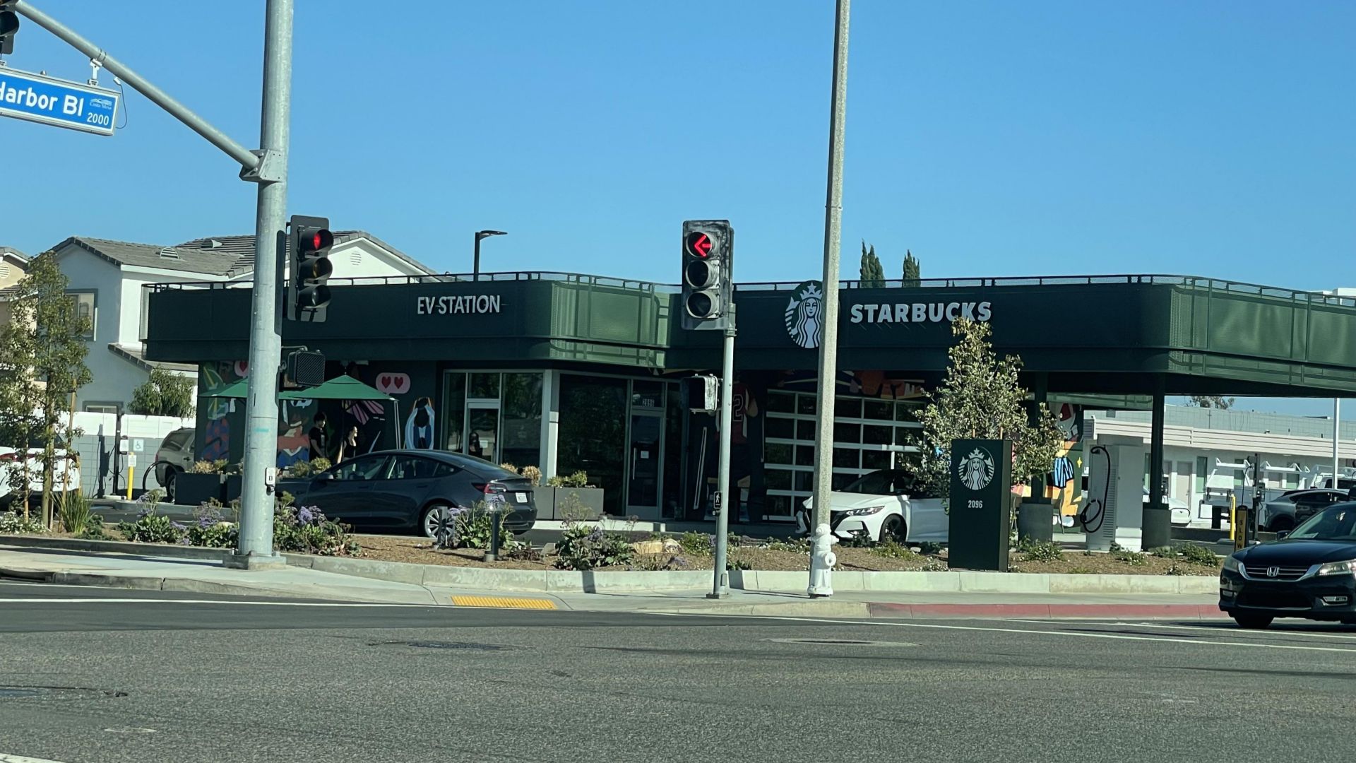 From Gas Pumps to Charge Points: Inside the Costa Mesa Starbucks Built on a 1950s Gas Station