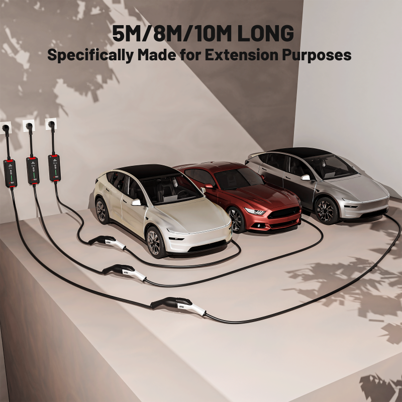 EVPEIWE Type 2 EV Extension Cable 32A, 7kW/22kW, 5M/8M/10M