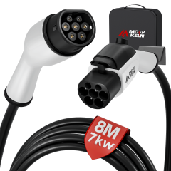 EVPEIWE Type 2 EV Extension Cable 32A, 7kW/22kW, 5M/8M/10M