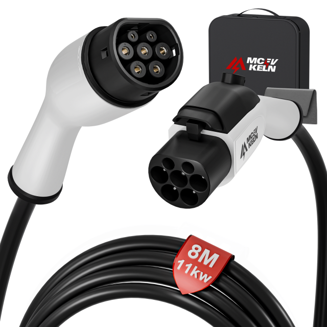 MCEVKELN Type 2 EV Extension Cable 32A, 7kW/22kW, 5M/8M/10M