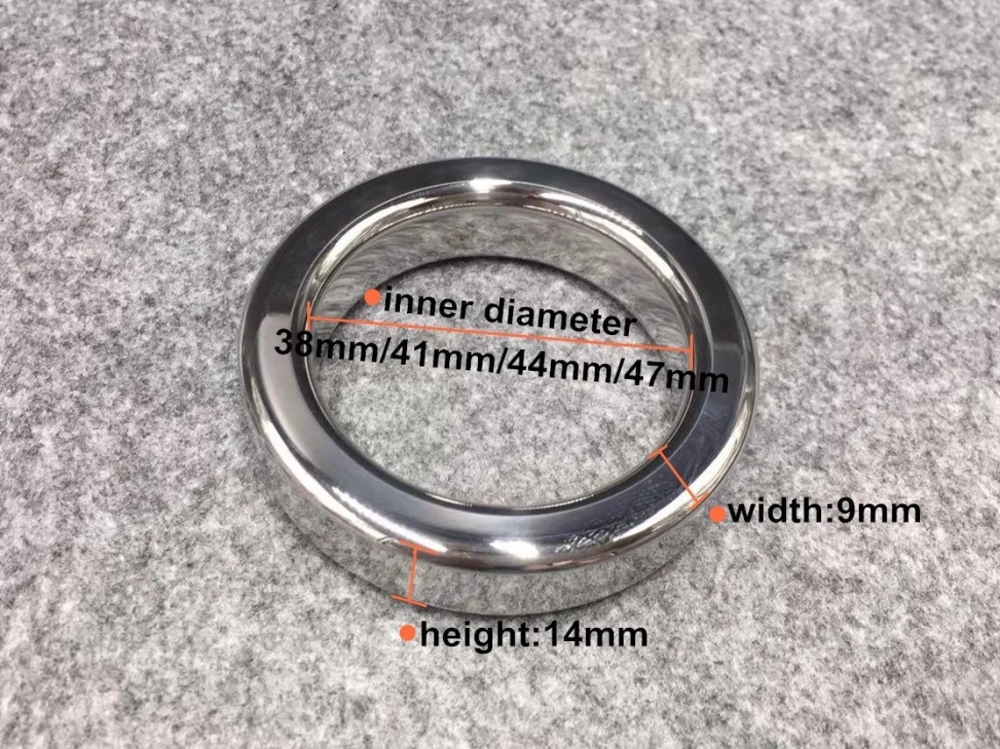 9mm Thickness Mirror Polished Stainless Steel Penis Ping Metal Cock Ring