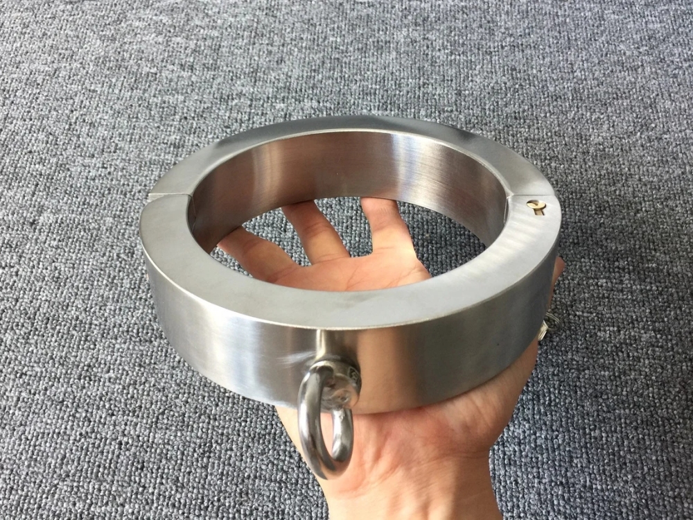 Heavy Stainless Steel Bondage Restraints Collar