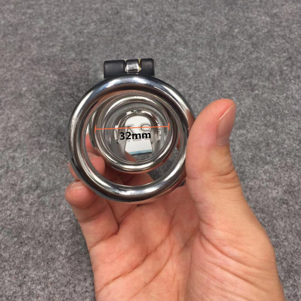 Easy To Pee Design Cock Cage Stealth Lock Stainless Steel Chastity Cage,Can Make 3 Lengths
