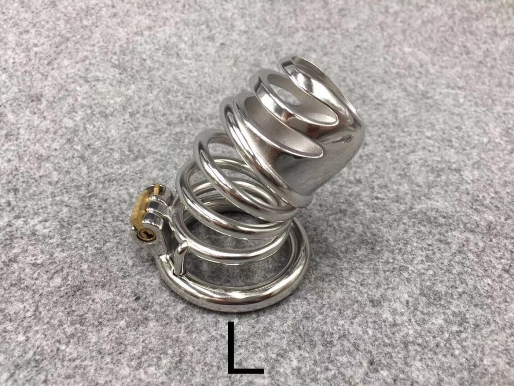 Easy To Pee Design Cock Cage Stealth Lock Stainless Steel Chastity Cage,Can Make 3 Lengths