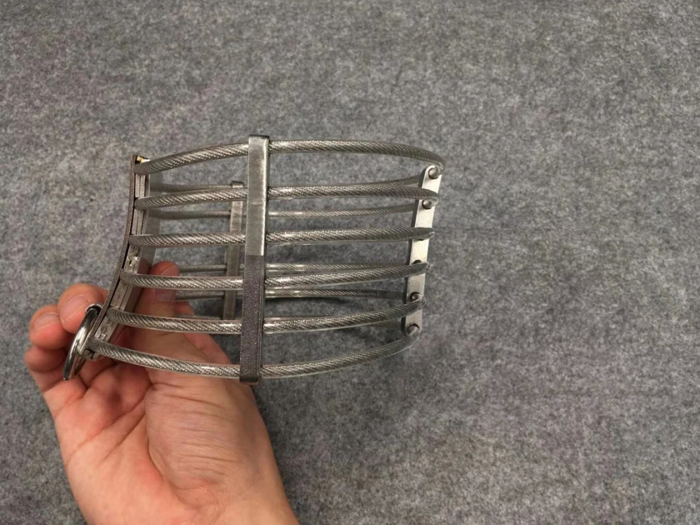 Stainless Steel High Neck Collar BDSM Bondage Gear Device