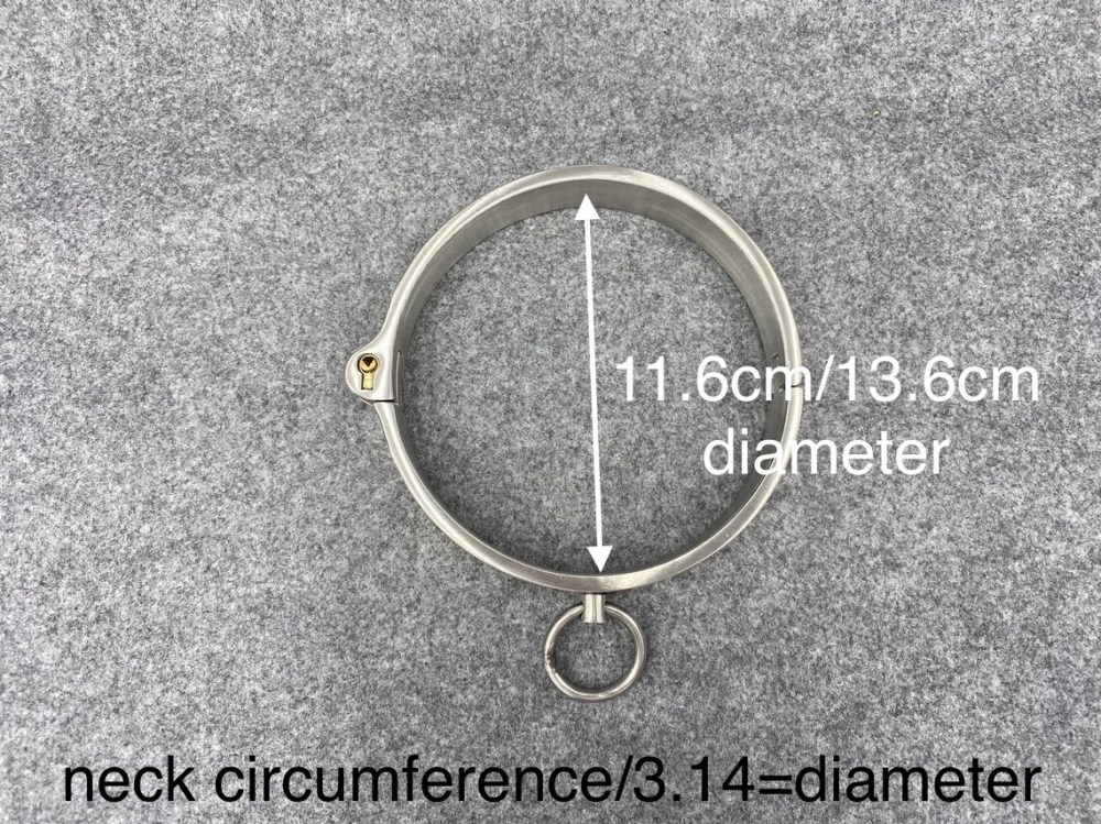 Stainless Steel Bondage Restraints Device Metal Collar