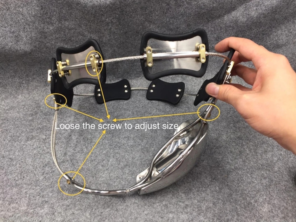 Linked Waist Belt Design Size Adjustable Chastity Belt for Men and Women