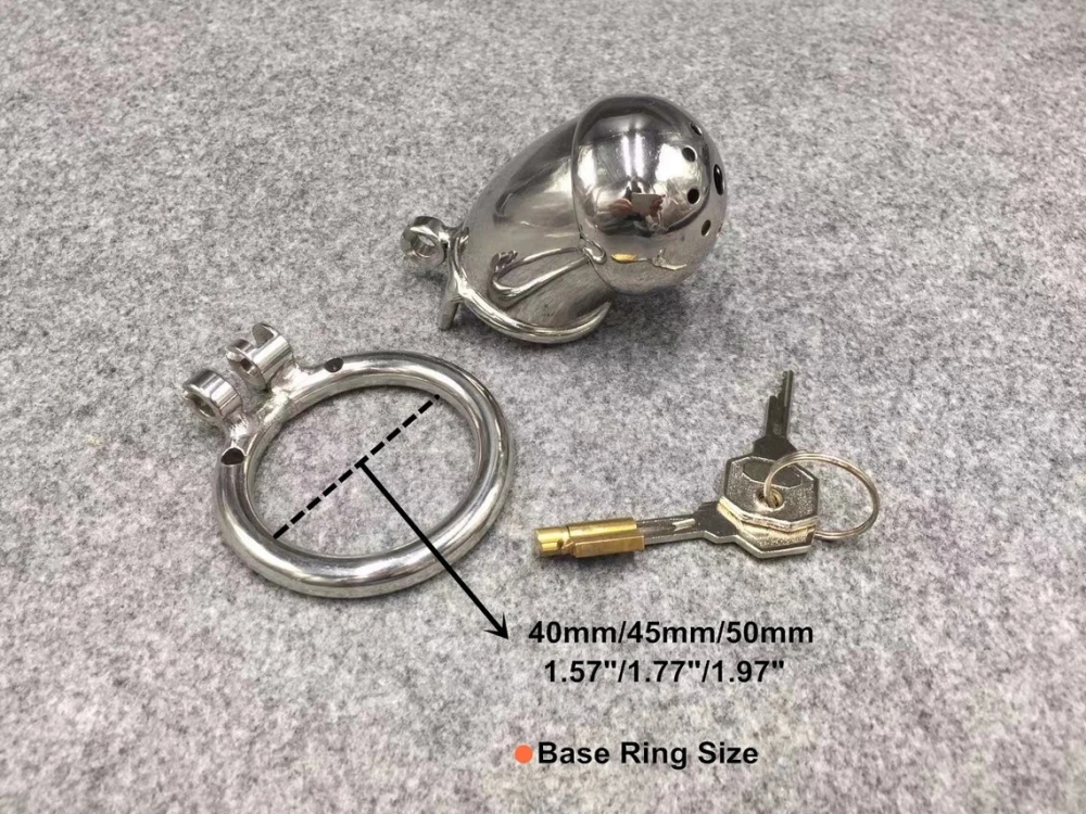 3 Lengths Optional Fully Enclosed Style Male Chastity Cage Stainless Steel Cock Cage
