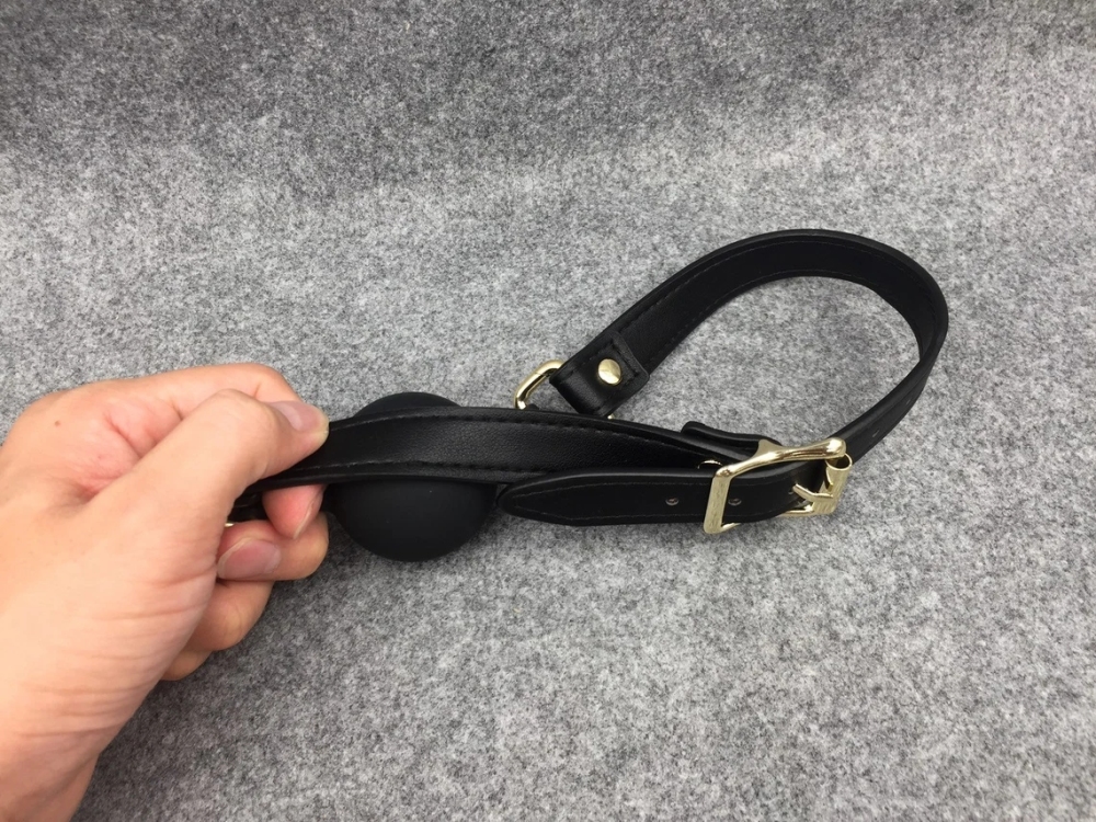 Breathable Silicone Black Ball Gag