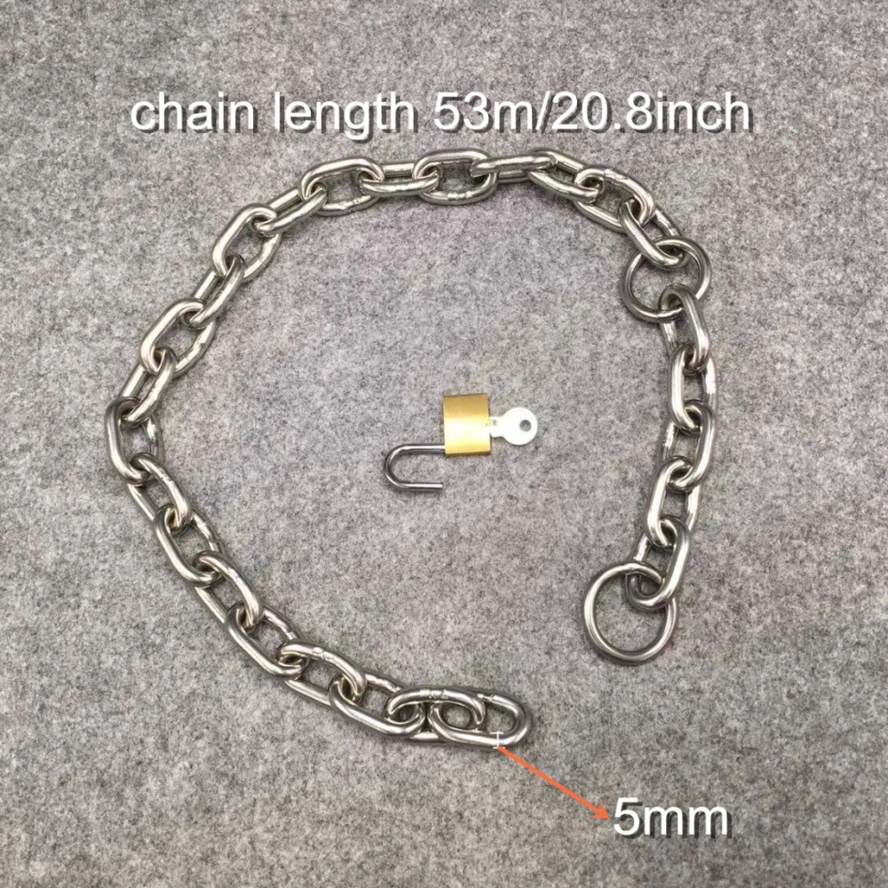 Unisex Size Ajustable Stainless Steel Chain Handcuffs