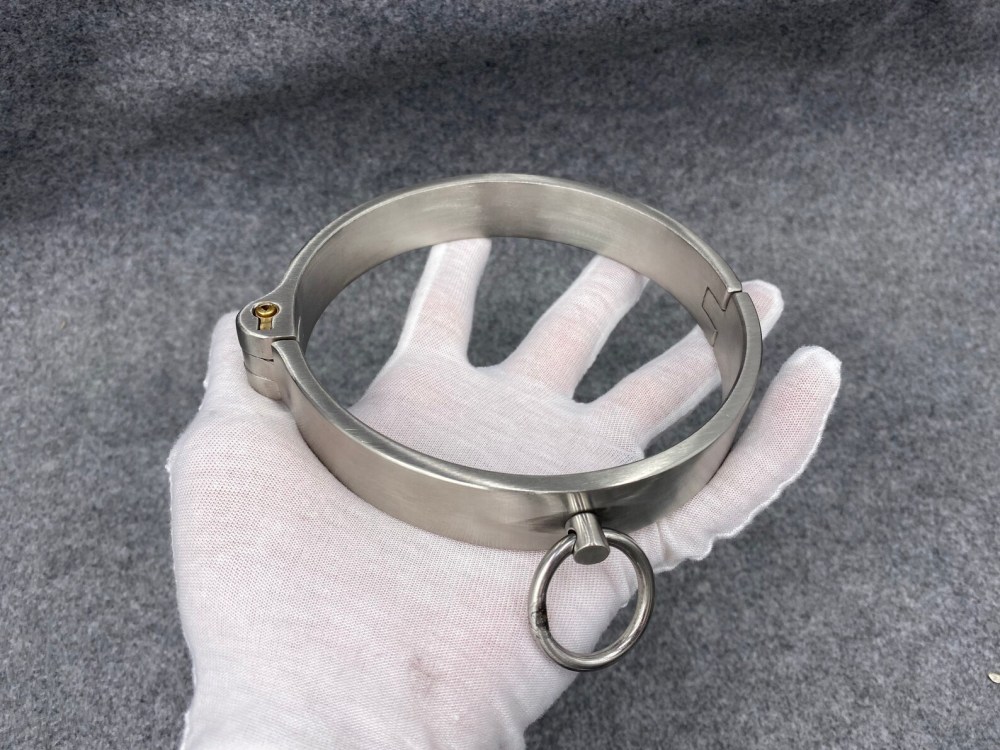 Stainless Steel Bondage Restraints Device Metal Collar