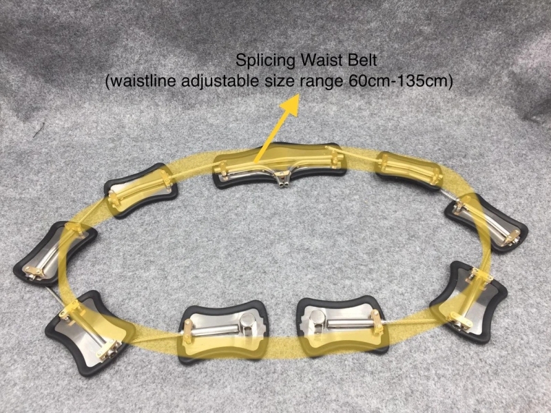 Linked Waist Belt Design Size Adjustable Chastity Belt for Men and Women