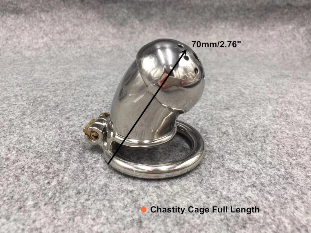 3 Lengths Optional Fully Enclosed Style Male Chastity Cage Stainless Steel Cock Cage