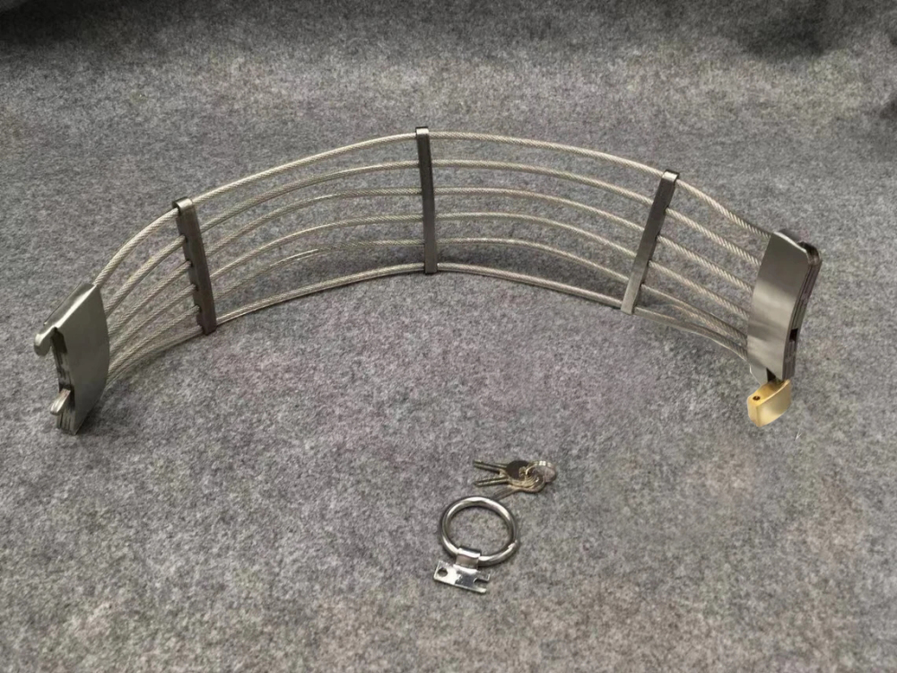 Stainless Steel High Neck Collar BDSM Bondage Gear Device