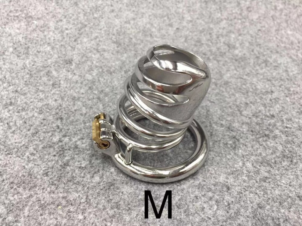 Easy To Pee Design Cock Cage Stealth Lock Stainless Steel Chastity Cage,Can Make 3 Lengths