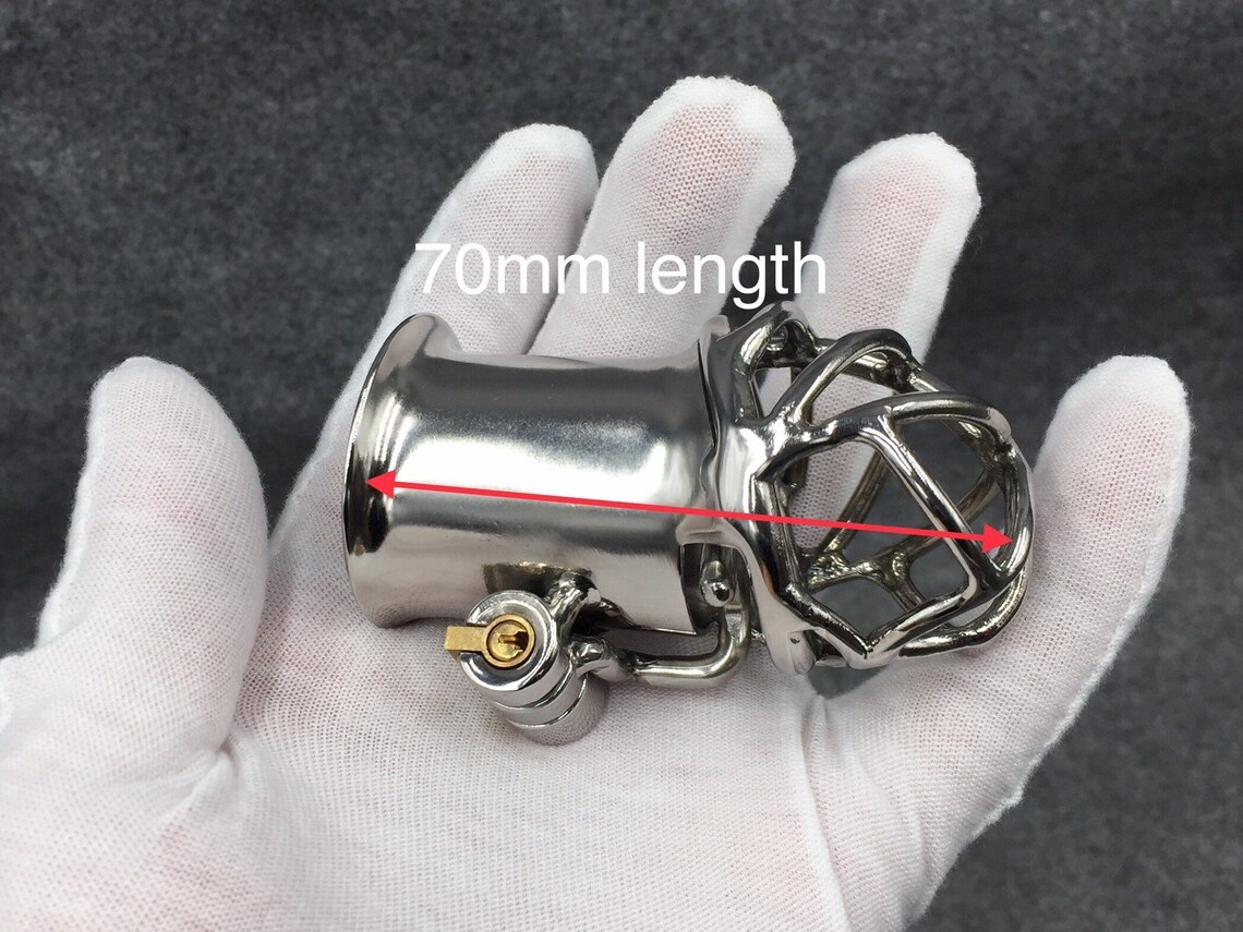 Customizable Penis Cage with Frenum Piercing Hook