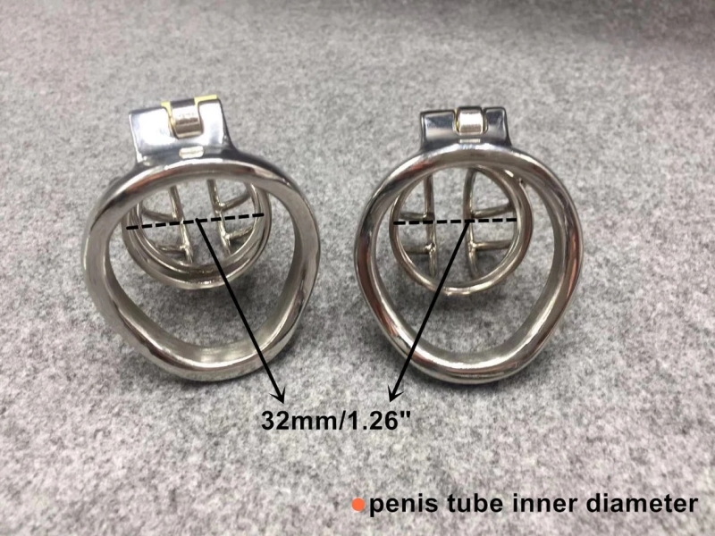 2 Lengths Optional Male Chastity Cage Stainless Steel Cock Cage Easy to Pee Chastity Devices for Men