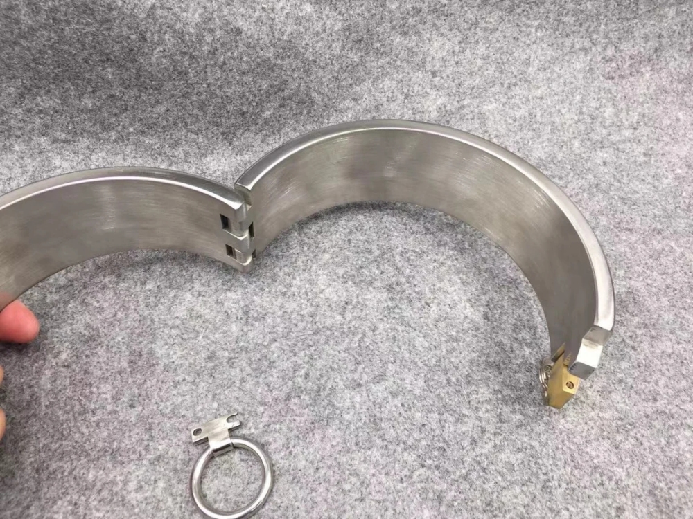 Customizable 3CM/5CM Height Stainless Steel Bondage Restraints Kit Heavy Duty Gear Collar Handcuffs Ankle Cuffs
