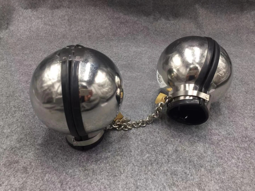 Stainless Steel Ball Shape Handcuffs for Bondage Restraints