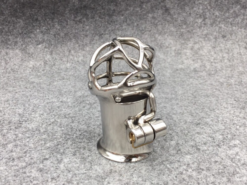 Customizable Penis Cage with Frenum Piercing Hook