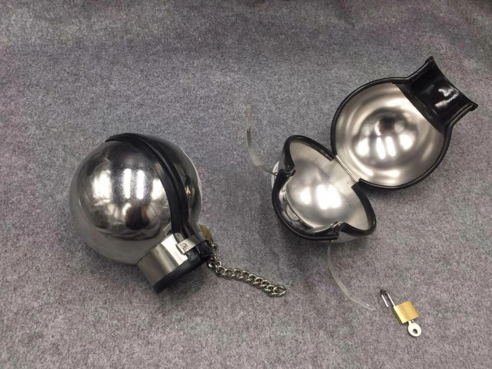 Stainless Steel Ball Shape Handcuffs for Bondage Restraints
