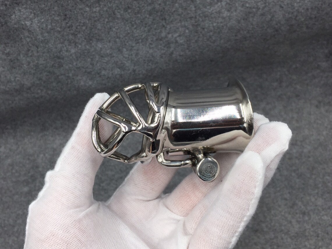 Customizable Penis Cage with Frenum Piercing Hook