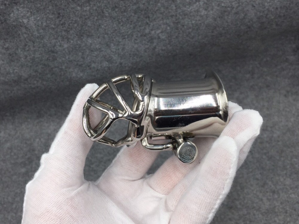 Customizable Penis Cage with Frenum Piercing Hook