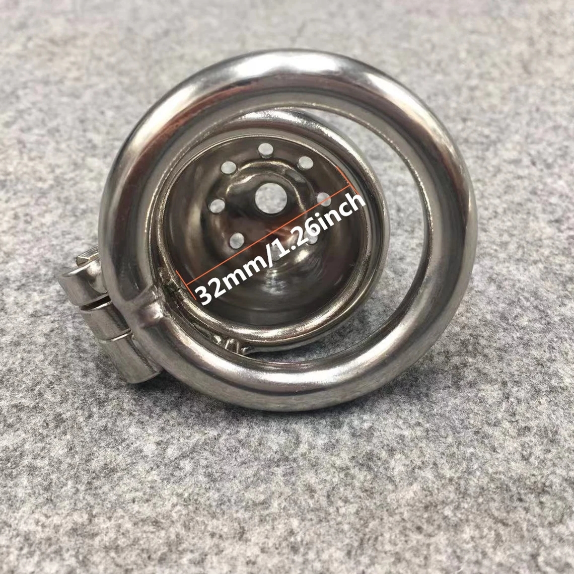 Male Chastity Device Stainless Steel Super Short Metal Cock Cage 40mm/1.6inch Length