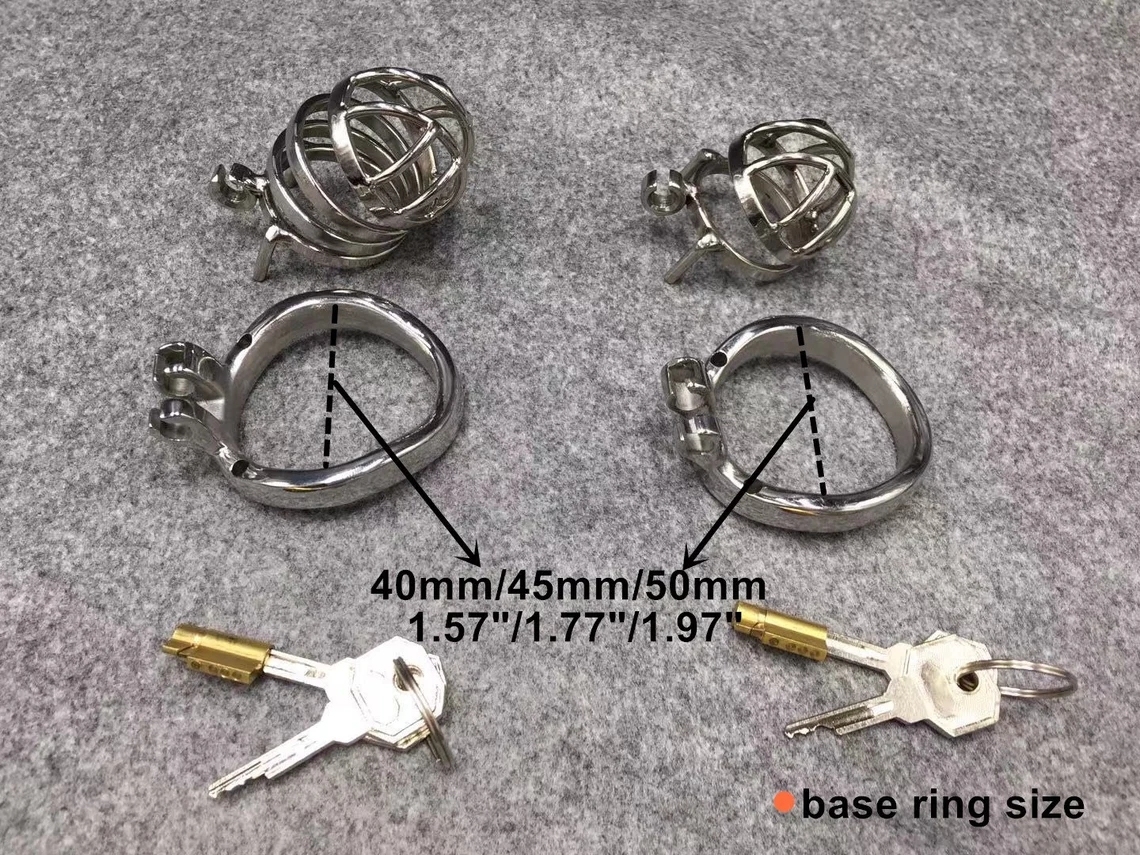 2 Lengths Optional Male Chastity Cage Stainless Steel Cock Cage Easy to Pee Chastity Devices for Men